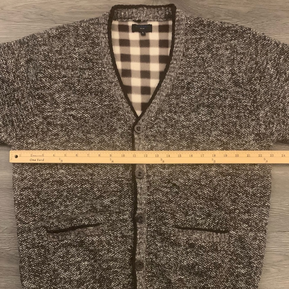 GIOBERTI All Poly Button Down Sweater - image 5